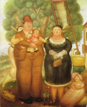 Artworks by 350 Famous Artists Painting - Portrait of a Family Fernando Botero